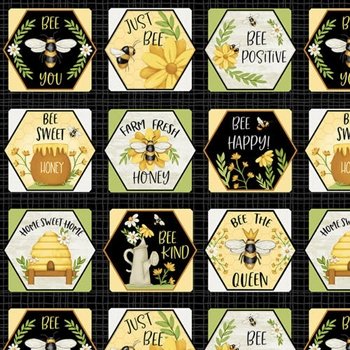 Bee You!! Honeycomb Blocks with Sayings 100 49