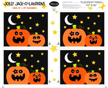 Beggar's Night Jolly Jack-o'-lanterns Place-mats 10158-99