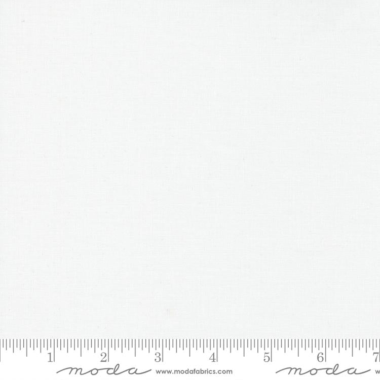 Bella Solids White Bleached 9900 98 Moda #1