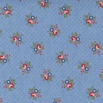 Belle Isle Floral 14925 14 Lt Blue
