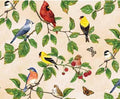 Berry Patch Birds Cream 28039 173