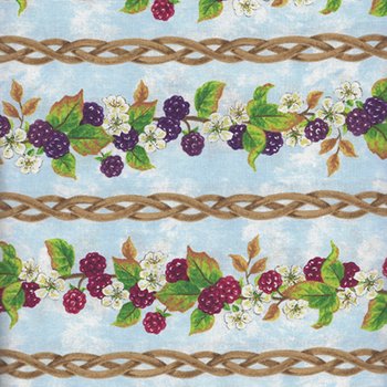Berry Patch border stripe 28041-427 Blue