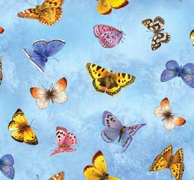 Berry Patch Butterflies Blue 28039 473