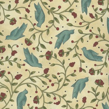 Bird Song Vines Teal 5982 20