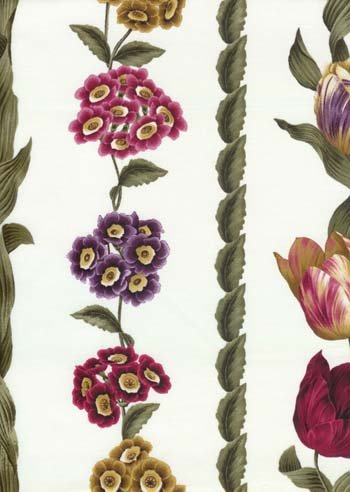 Bloom Border Stripe C3704 Ivory