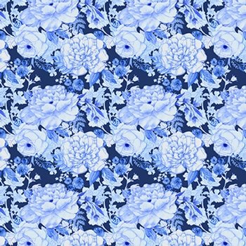 Blue Jubilee Cabbage Rose 1726 75 Blue