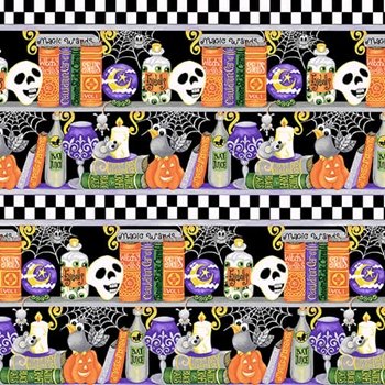 Boo! Glow Halloween Stripe 253G 932 Black