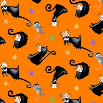 Boo! Glow Tossed Cats 245G 39 Orange