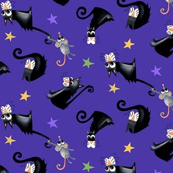 Boo! Glow Tossed Cats 245G 59 Blue