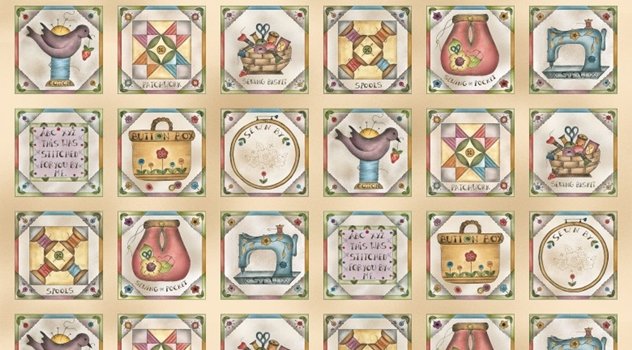Born to Sew A Sticher's Patchwork DDC9428 Multi