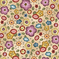 Born to Sew Background Bouquet DC9429 Beige