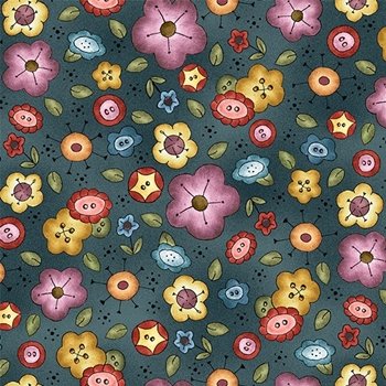 Born to Sew Background Bouquet DC9429 Teal