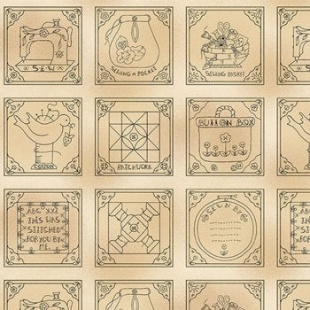 Born to Sew Patchwork Piecing Squares DC9434 Beige 72 3" Blocks