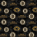 Boston Bruins 1199 - Cotton Fabric Black