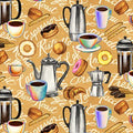 Brewed Awakenings Coffee Motifs 9828 40 Tan