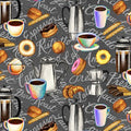 Brewed Awakenings Coffee Motifs 9828 90 Gray