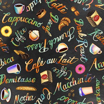 Brewed Awakenings Coffee Words 9822 98 Charcoal