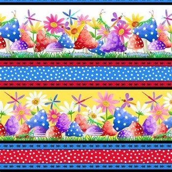Bugs Galore Dragonflies Dragonfly Stripe 9625 44 multi