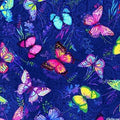 Butterfly Paradise Tossed Butterflies 4921 77 Navy