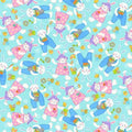 Carrot Patch Bunnies on Blue 4468 11