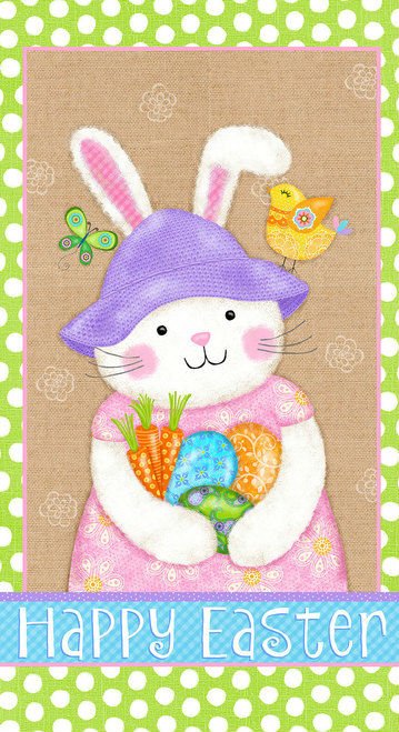 Carrot Patch Bunny Panel 4467P 44