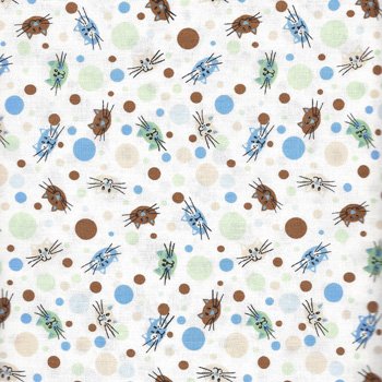 Cat Funky Kitties Smile faces 60489 Blue