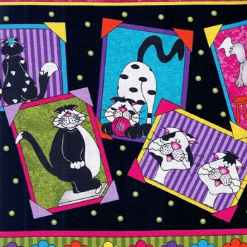 Caterwauling Tails Border Stripe 0914 Bl