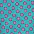 Caterwauling Tales Purple Dots on teal 0918