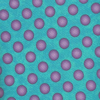 Caterwauling Tales Purple Dots on teal 0918