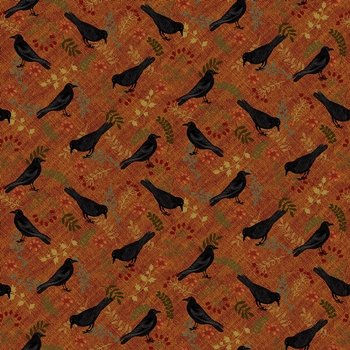 Cavalier Crow Crows Allover Crows 2812 35 Pumpkin