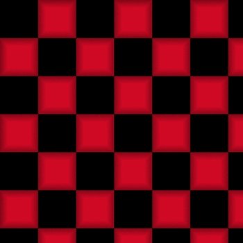 Chess This & That VI Checkerboard 28732 JR Black/Red