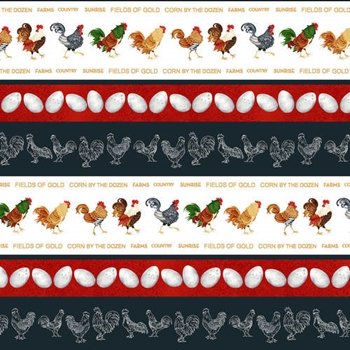 Chicken Farm Raised Border Stripe 1978 98 Black