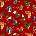 Chicken Farm Raised Roosters 1977 88 Red
