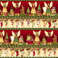 Choir of Angels Border Stripe Red 76308 137