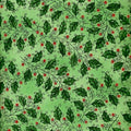 Christmas Spirit Holly Y0704 22M Dk Green Metallic