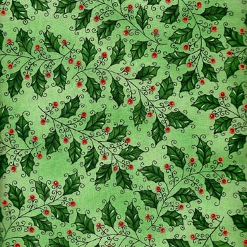 Christmas Spirit Holly Y0704 22M Dk Green Metallic