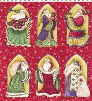 Christmas Spirit Panel Y0698 4M Red Metallic