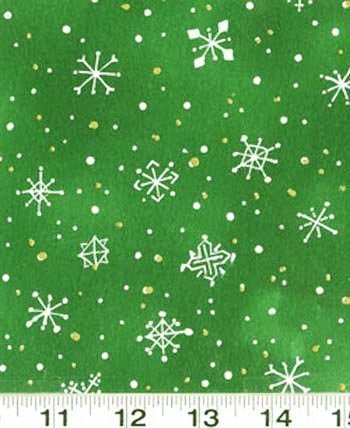 Christmas Spirit Y0701 22M Snow Dk Green Metallic