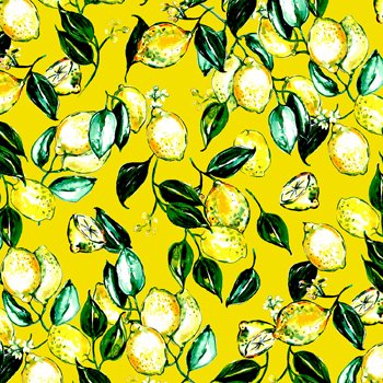 Citrus Garden Lemons RJ1401 YE3 yellow