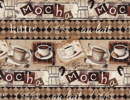Coffee Border Stripe Coffee-C3590-Neutral