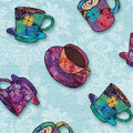Coffee Break Tossed Cups 4447 11 Blue