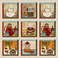 Coffee House Coffee Squares 9952P 40
