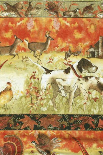 Country Fields Border Stripe Dogs