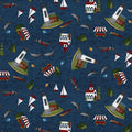Country Journey Tossed Light houses 2432 77 Navy