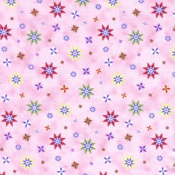 Country Quilts Stars 241 Pink