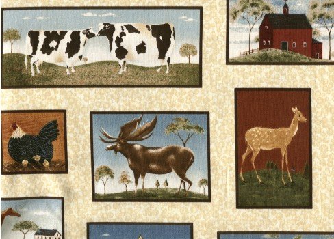 Country Road Animal Motifs 20381 E
