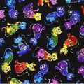 Crazy Cats on Black C4572-BRT Cat