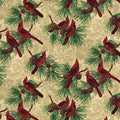 Crimson Christmas Cardinals Tossed 2534 12