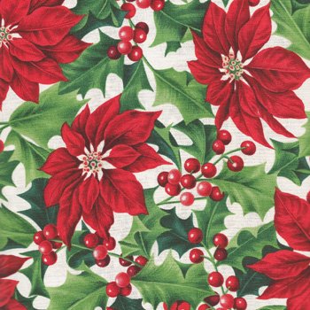 Crimson Christmas Poinsettia 2532 12 White