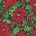 Crimson Christmas Poinsettia 2532 79 Green